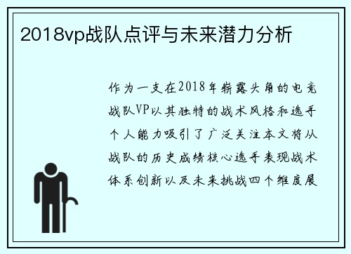 2018vp战队点评与未来潜力分析